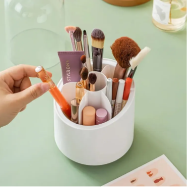 360 Rotatable Makeup Brush Organizer