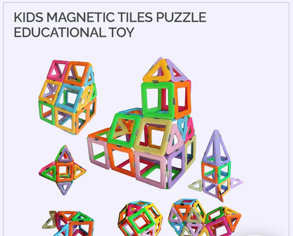 Magnetic Tiles Puzzle Educational Toy 30 PCS