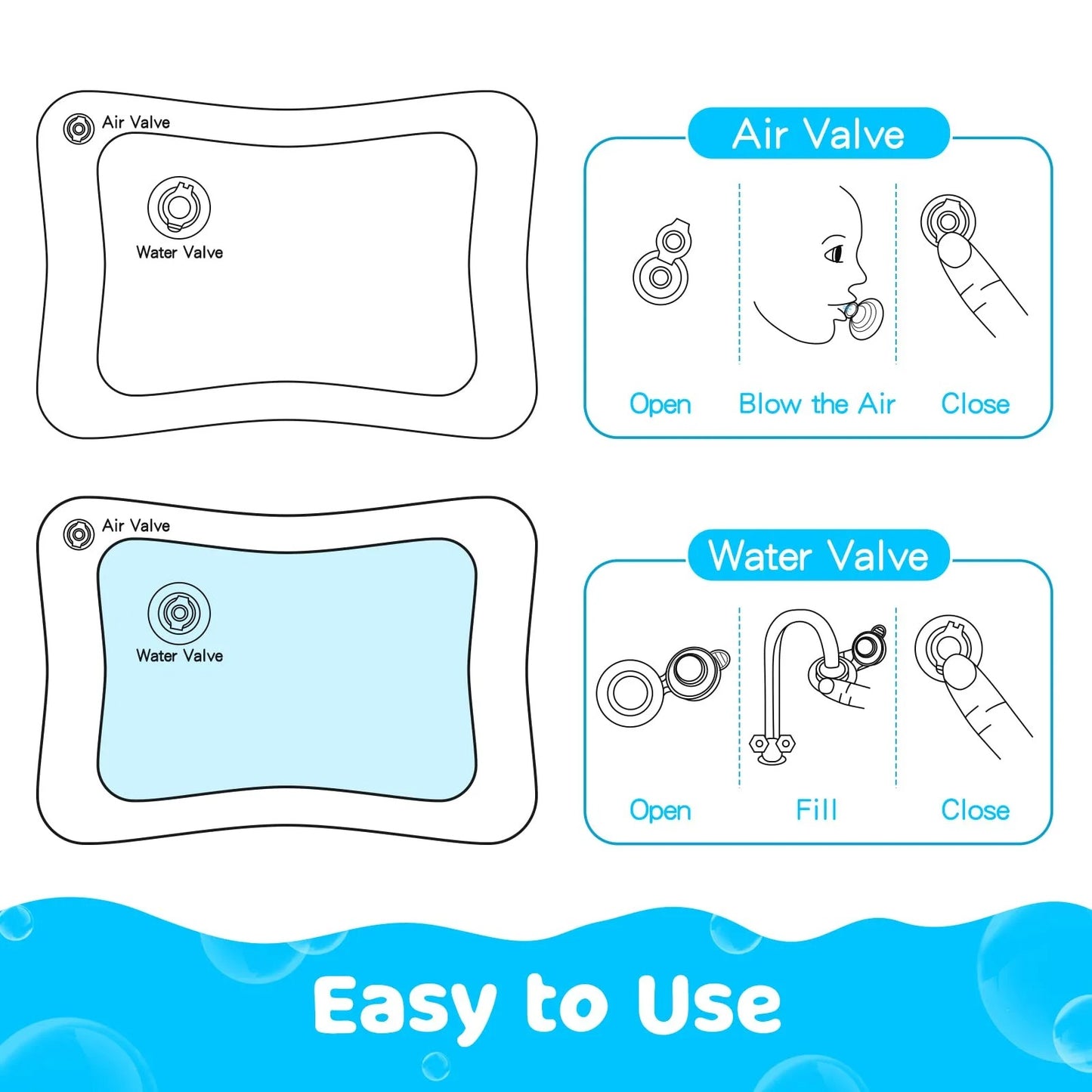 Inflatable Water Baby Tummy Mat