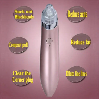 Electric Blackhead Acne Oil Remover & Vacuum Suction Face Pore Cleaner