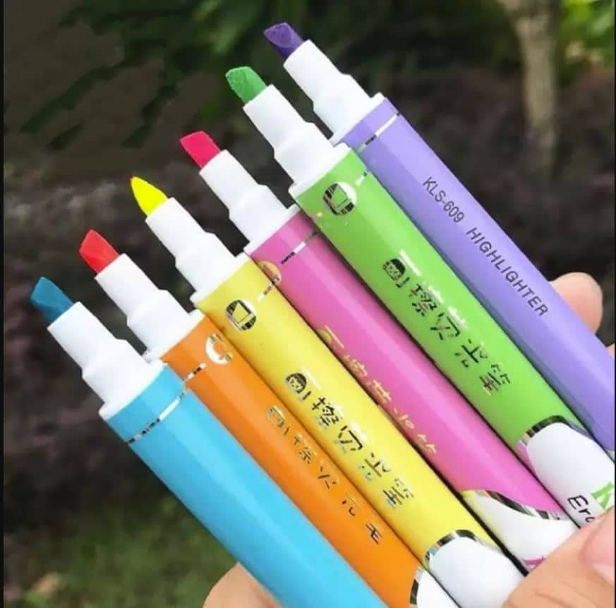 Double-Sided Erasable Highlighter