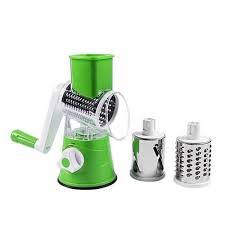 3 in 1 Table Top Drum Grater Stainless Steel Blades