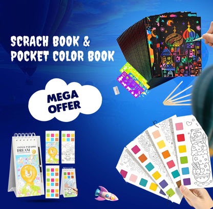 Scratch Book + Pocket Water color Book