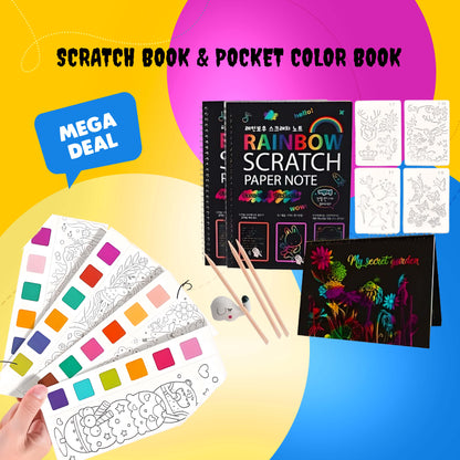 Scratch Book + Pocket Water color Book