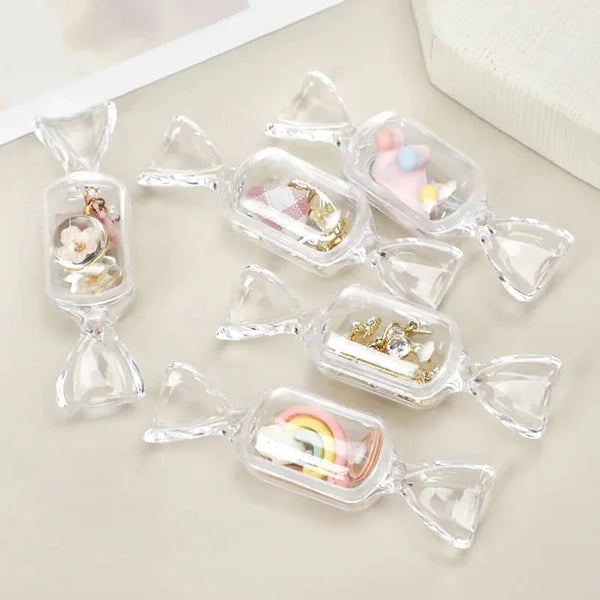 Transparent candy shaped box