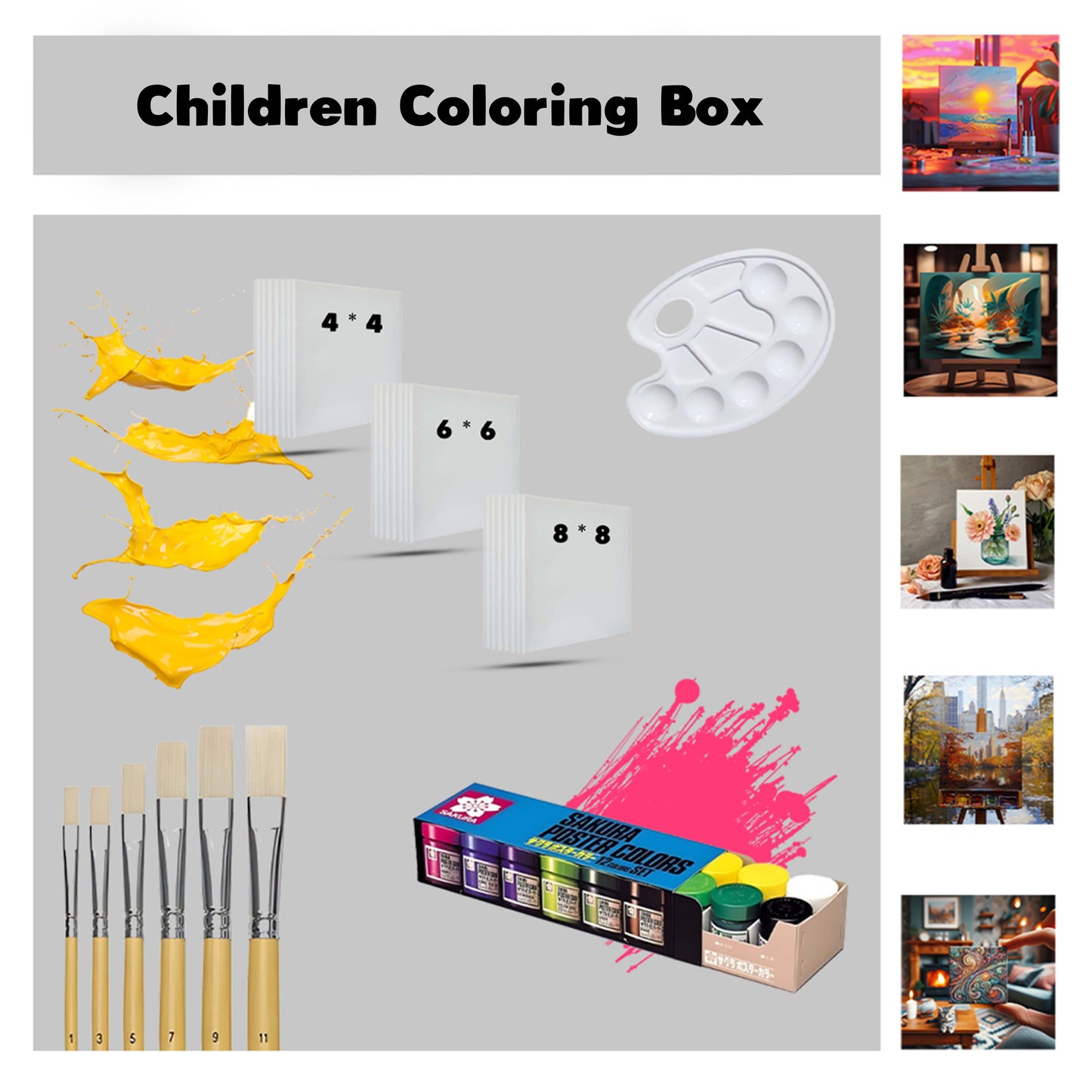 Kids Painting Brush Set